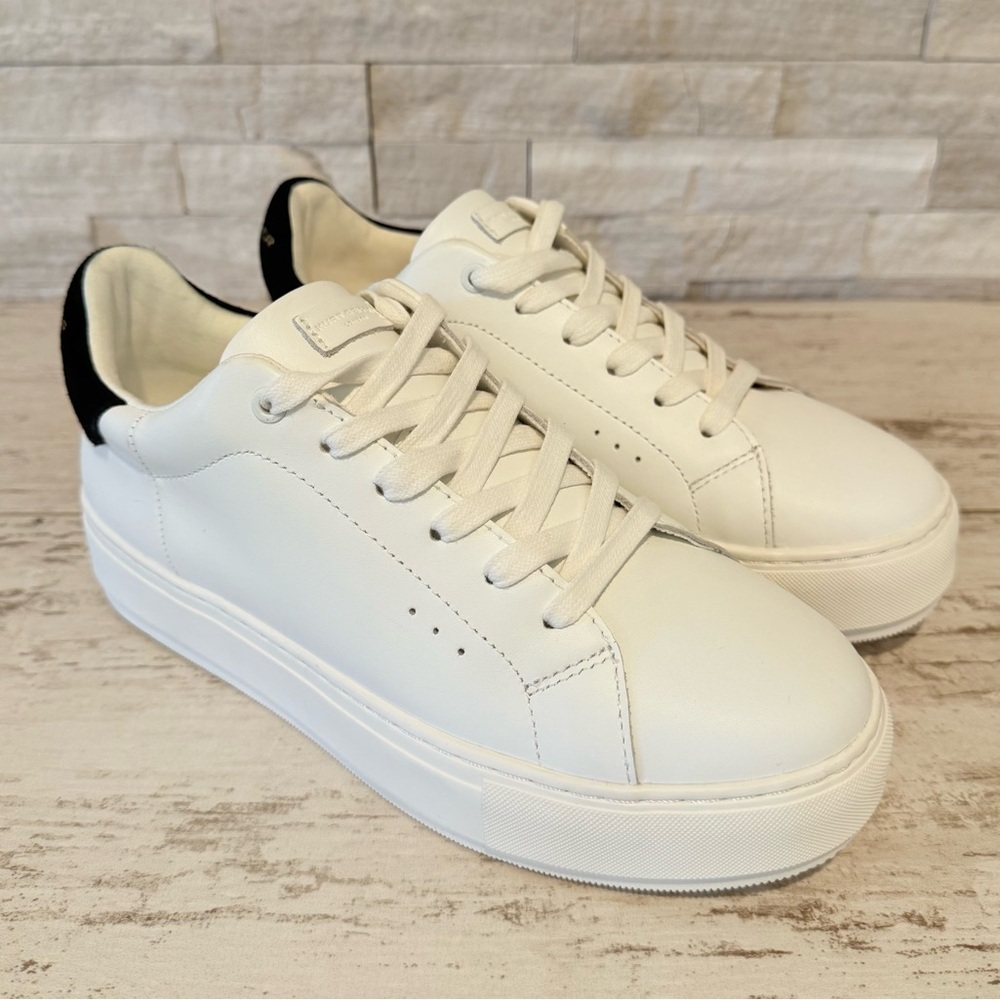 Kurt Geiger Laney Women’s White Leather Platform Sneaker Size 39EU/8-8.5US NEW - Picture 14 of 14
